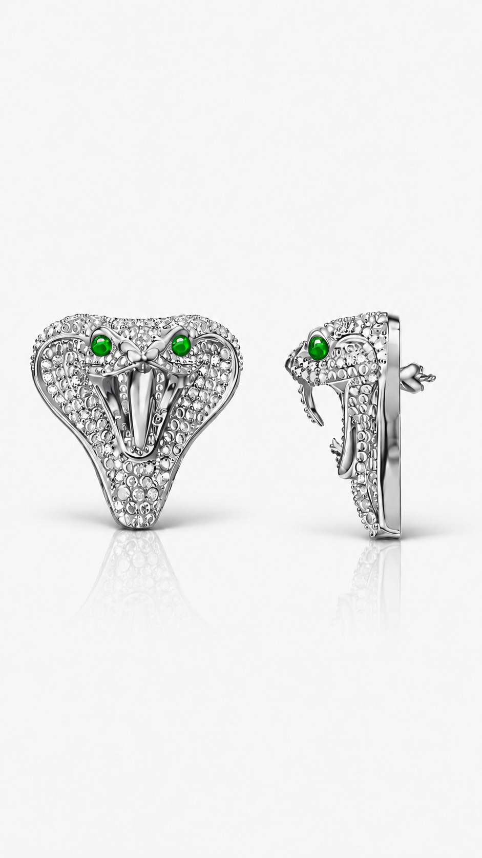 The Cobra Pin - Emerald