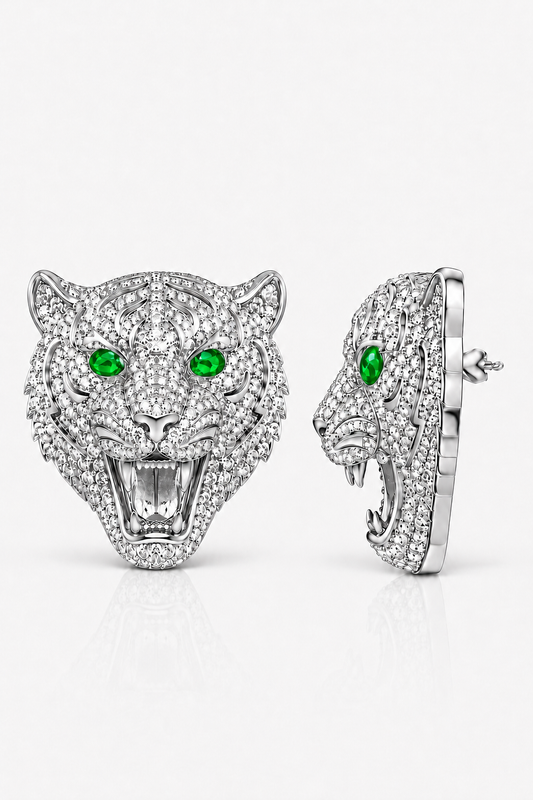 The Tiger Pin - Emerald