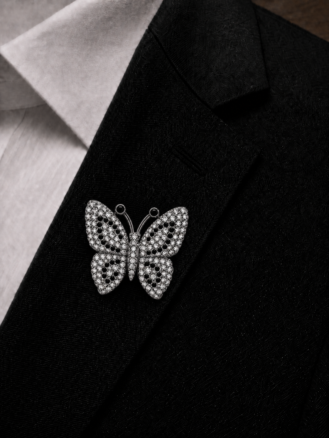 The Butterfly Pin - Onyx
